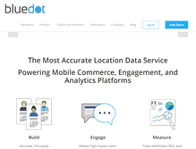 Tablet Screenshot of bluedotinnovation.com